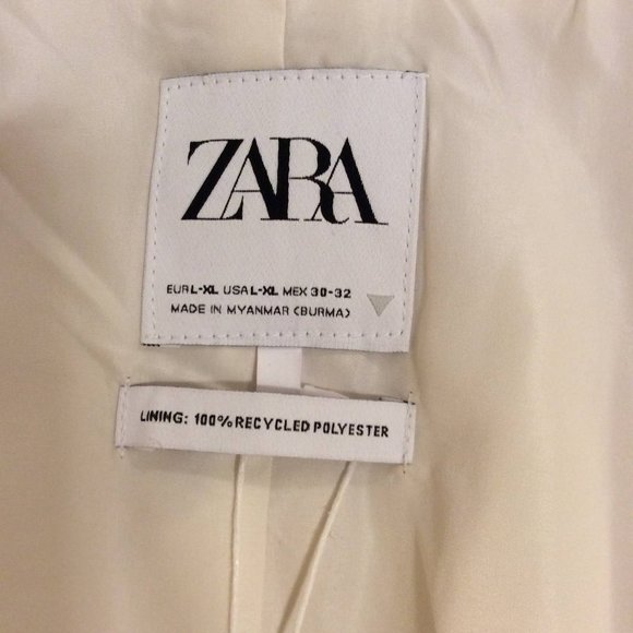 Zara Poly Oversized Sleeveless Blazer - Picture 8 of 10